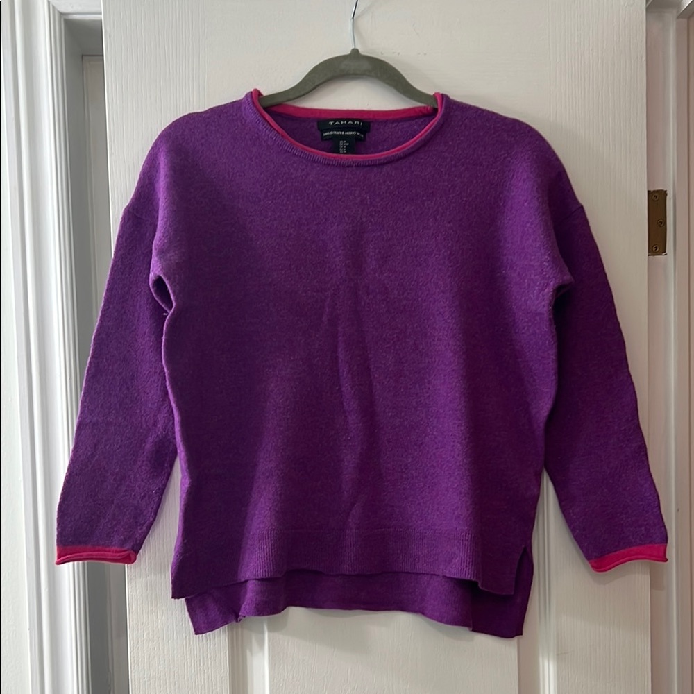 Tahari Women's Purple Sweater